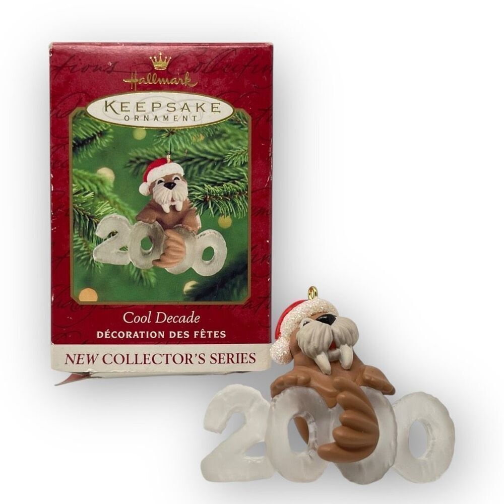 Hallmark Keepsake Tree Christmas Ornament Cool Decade Series 2000 Walrus